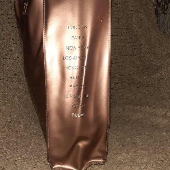 TED BAKER-Large Icon Shopping-Light Brown/Rose Gold-Bow-Excellent - Picture 5 of 7